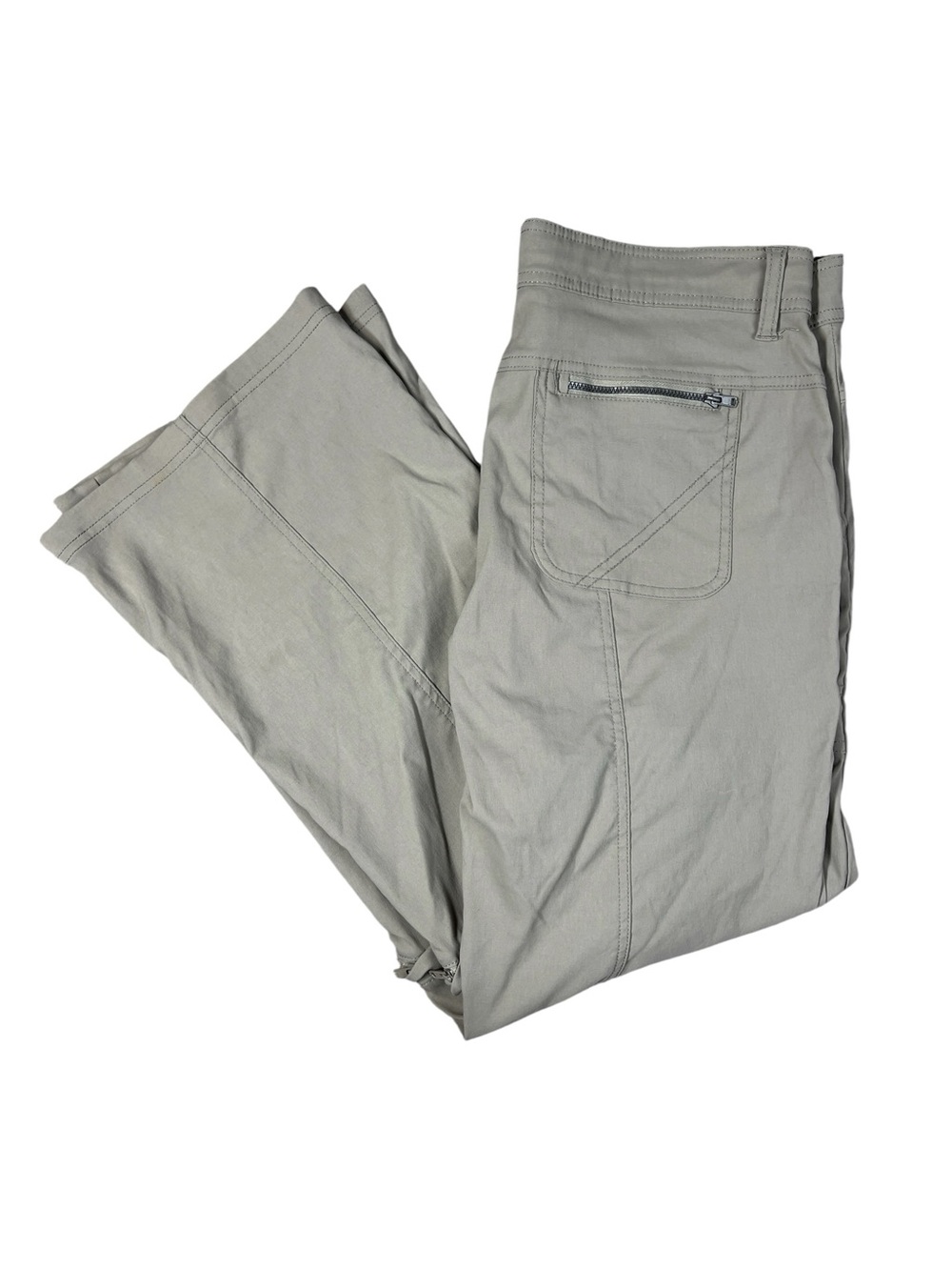Prana Monarch Convertible Pants Women’s 10 Short Hiking Outdoor Khaki Tan Beige